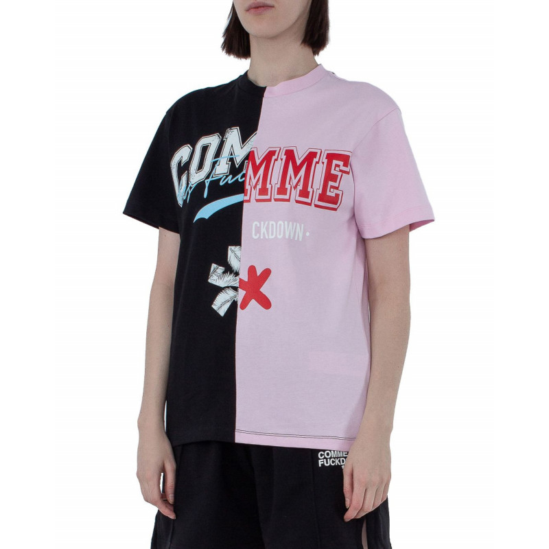 Top e maglietta in cotone rosa - XS