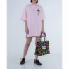 Abito in cotone rosa - L