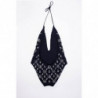 Costume da bagno intero Crystal in nero - IT44 - L