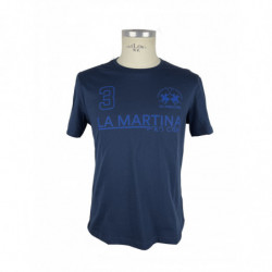 Maglietta in cotone blu - S