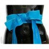 Cintura con fiocco largo in nastro blu in vita - IT36 - XS