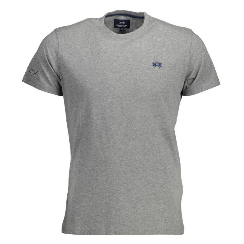 T-shirt in cotone grigio - XXL