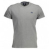 T-shirt in cotone grigio - XXL