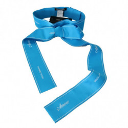 Cintura con fiocco largo in nastro blu in vita - IT36 - XS