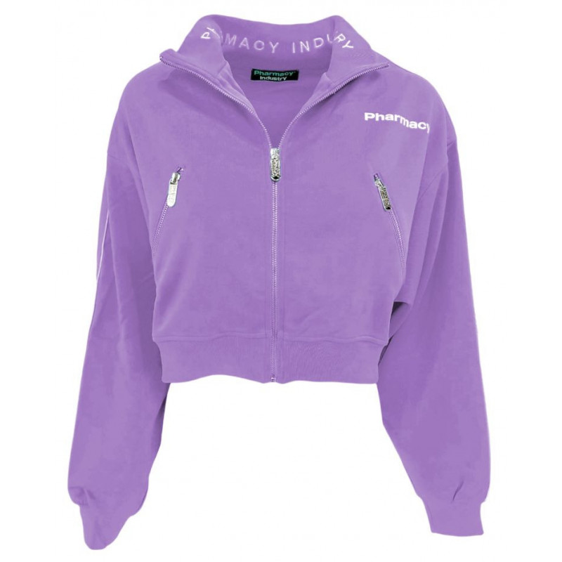 Maglione in poliestere viola - S