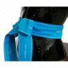 Cintura con fiocco largo in nastro blu in vita - IT36 - XS