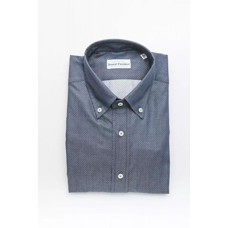 Camicia in cotone blu - L