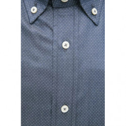 Camicia in cotone blu - L