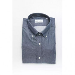 Camicia in cotone blu - S