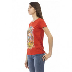 Top e maglietta in cotone rosso - XL