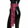 Cintura ampia in vita rosa 100% seta con chiusura a 3 bottoni - IT44-L