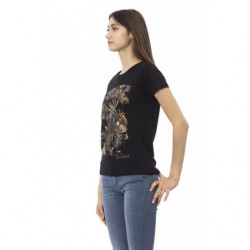 Top e maglietta in cotone nero - XS