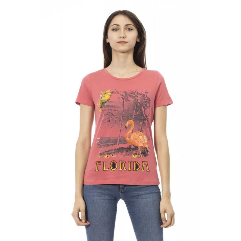 Top e maglietta in cotone rosa - XXL