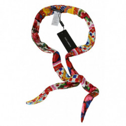 Cintura avvolgente motivo Carretto Rose cotone seta multicolor - IT