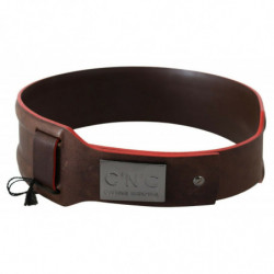 Cintura in vera pelle marrone scuro - 70 CM / 28 INCHES