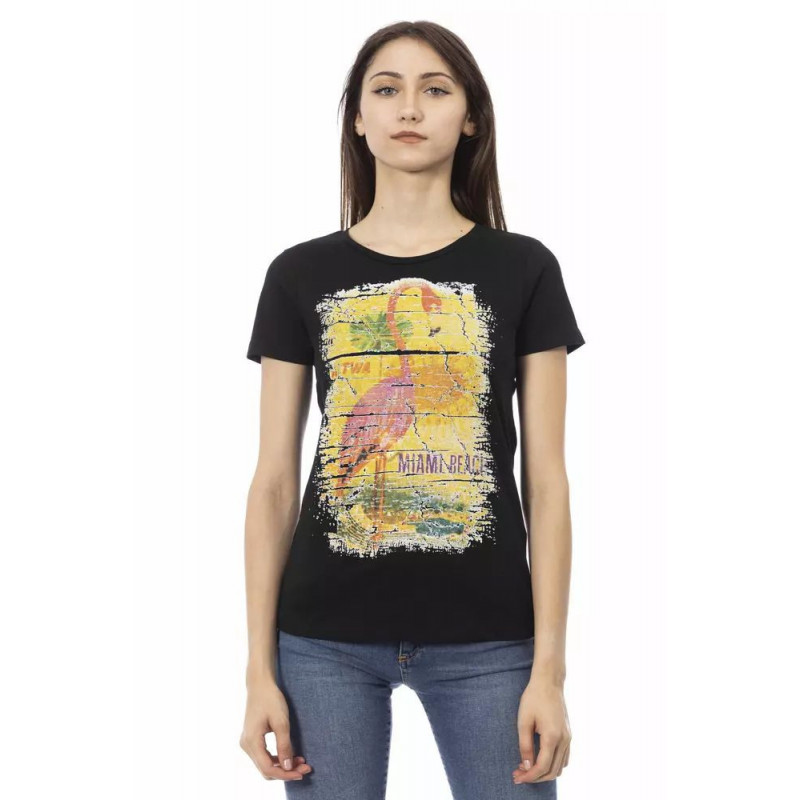 Top e maglietta in cotone nero - XL