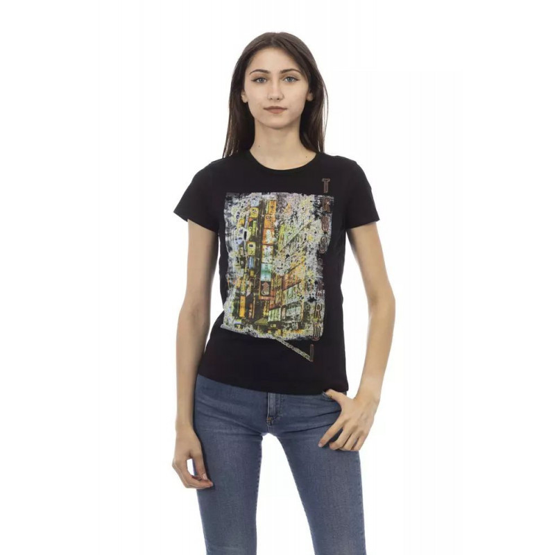 Top e maglietta in cotone nero - XL