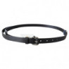 Cintura con logo argento in pelle nera blu - 85 CM / 34 INCHES