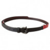Cintura vita fibbia logo argento pelle marrone rosso - 85 CM / 34 I