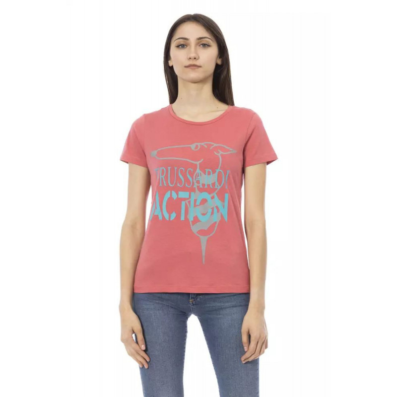 Top e maglietta in cotone rosa - XXL