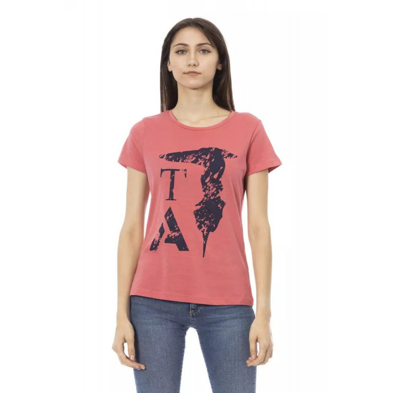 Top e maglietta in cotone rosa - XS
