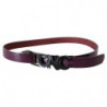 Cintura fibbia lettera grande logo pelle marrone - 85 CM / 34 INCHES