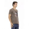 Maglietta in cotone marrone - 3XL