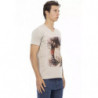 Maglietta in cotone beige - 3XL