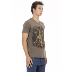 Maglietta in cotone marrone - M