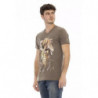 Maglietta in cotone marrone - L