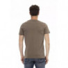 Maglietta in cotone marrone - L