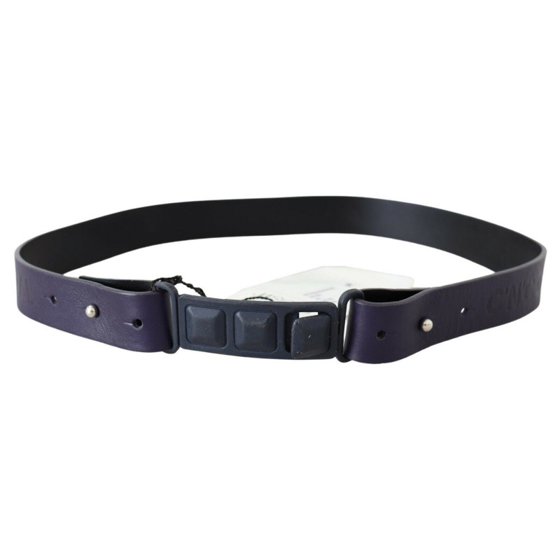 Cintura vita fibbia logo normale pelle nera - 85 CM / 34 INCHES