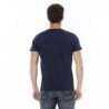 Maglietta in cotone blu - L