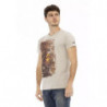 Maglietta in cotone beige - 3XL