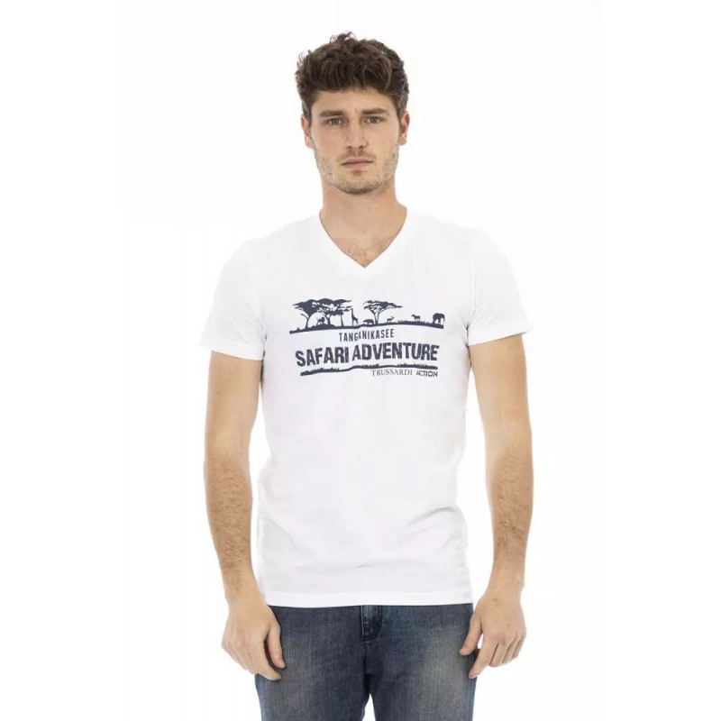 Maglietta in cotone bianco - XXL