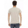 Maglietta in cotone beige - L