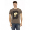 Maglietta in cotone marrone - 3XL