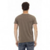 Maglietta in cotone marrone - 3XL