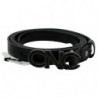 Cintura vita fibbia logo metallo pelle nera - 85 CM / 34 INCHES