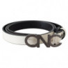 Cintura Cintura logo pelle grigio metallizzato - 85 CM / 34 INCHES