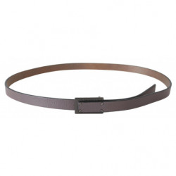 Cintura fibbia vite logo tattico pelle marrone - 100 CM / 40 INCHES
