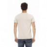 Maglietta in cotone beige - L