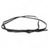 Cintura con fibbia con logo skinny in pelle nera - 100 CM / 40 INCHES