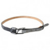 Cintura con fibbia logo con frange in pelle nera - 85 CM / 34 INCHES