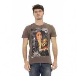 Maglietta in cotone marrone...