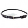 Cintura sottile da donna vita fibbia logo argento - 85 CM / 34 INCHES