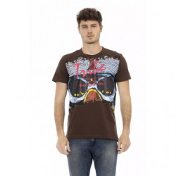 Maglietta in cotone marrone...
