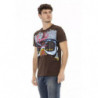 Maglietta in cotone marrone - 3XL