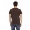 Maglietta in cotone marrone - 3XL