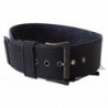 Cintura fibbia rustica quadrata ampia blu navy nera - 70 CM / 28 IN